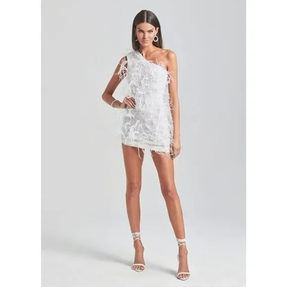 Retrofete SINA FEATHER mini DRESS XS - Picture 13 of 14